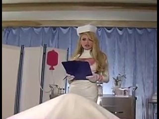 fetish blowjob from a nurse. (taylor wane's plastic outfit and big breasts.) huge tits mature